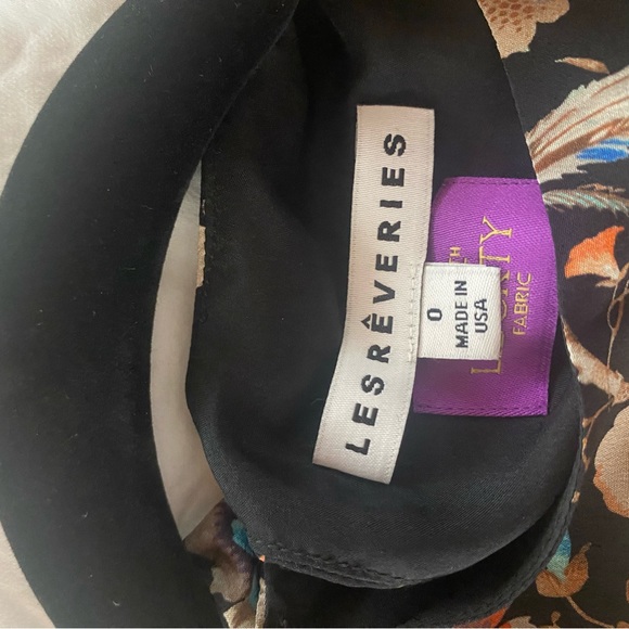 Stunning Les Reveries Silk Floral Midi Dress in Liberty Print Size 0 - Picture 9 of 10